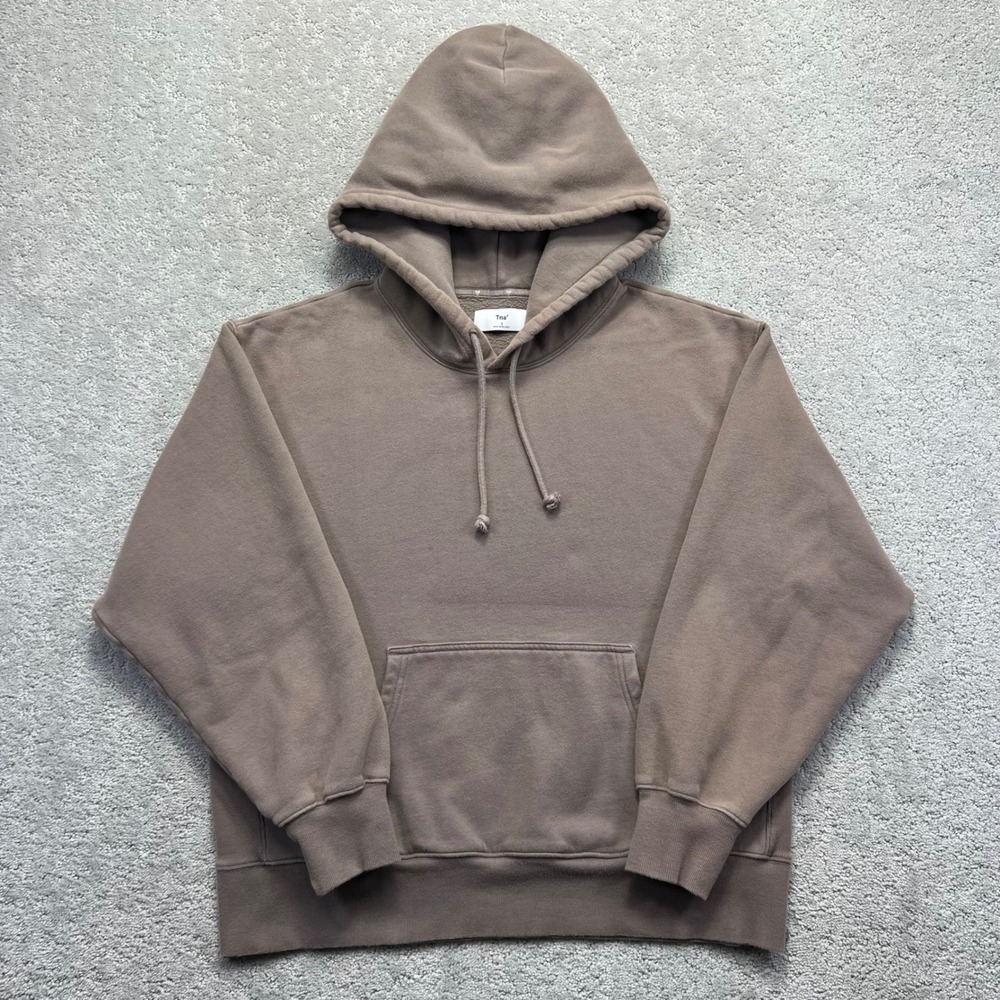 Tna Aritzia Hoodie Womens Size 2 Brown Taupe Cozy Sweatfleece Boyfriend Pullover